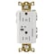 Hubbell Wiring Device-Kellems Straight Blade Receptacle, 5-15R, 15 A, 125V AC, 2 Pole, 3 Wire, Grounded HBL5262RFC2W - alternate 2